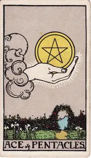 Lá Át Tiền (Ace of Pentacles)