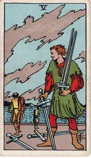 Lá 5 Kiếm (Five of Swords)