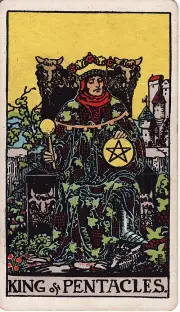 Lá Vua Tiền (King of Pentacles)