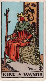 Lá Vua Gậy (King of Wands)