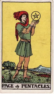 Lá Tiểu Đồng Tiền (Page of Pentacles)