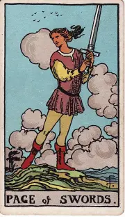 Lá Tiểu Đồng Kiếm (Page of Swords)