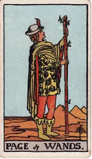 Lá Tiểu Đồng Gậy (Page of Wands)