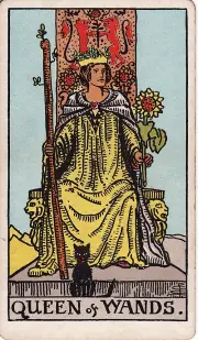 Lá Hoàng Hậu Gậy (Queen of Wands)