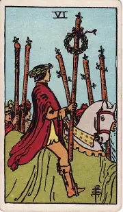Lá 6 Gậy (Six of Wands)