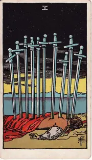 Lá 10 Kiếm (Ten of Swords)